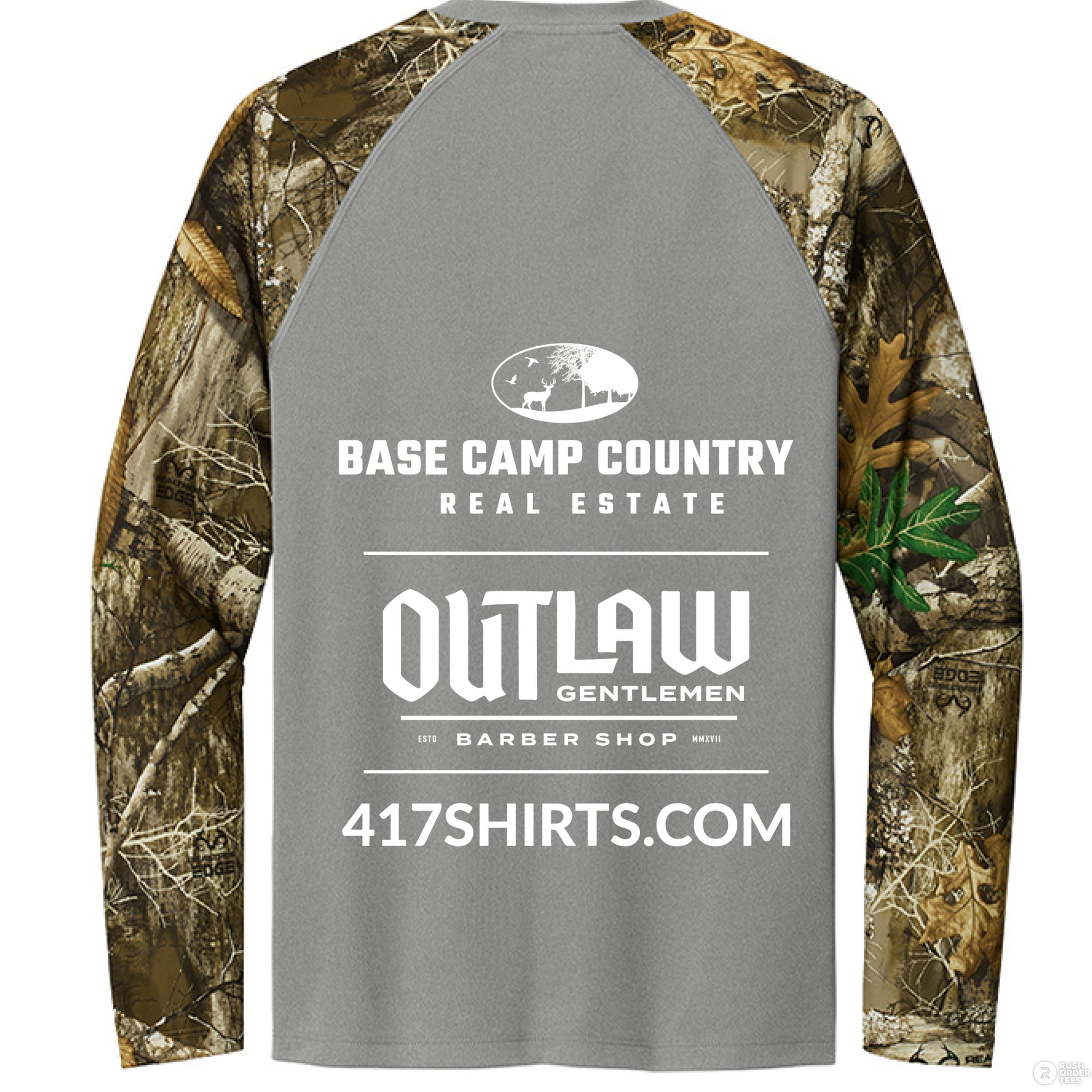 Grey Concrete Heather/ Realtree Edge - BACK